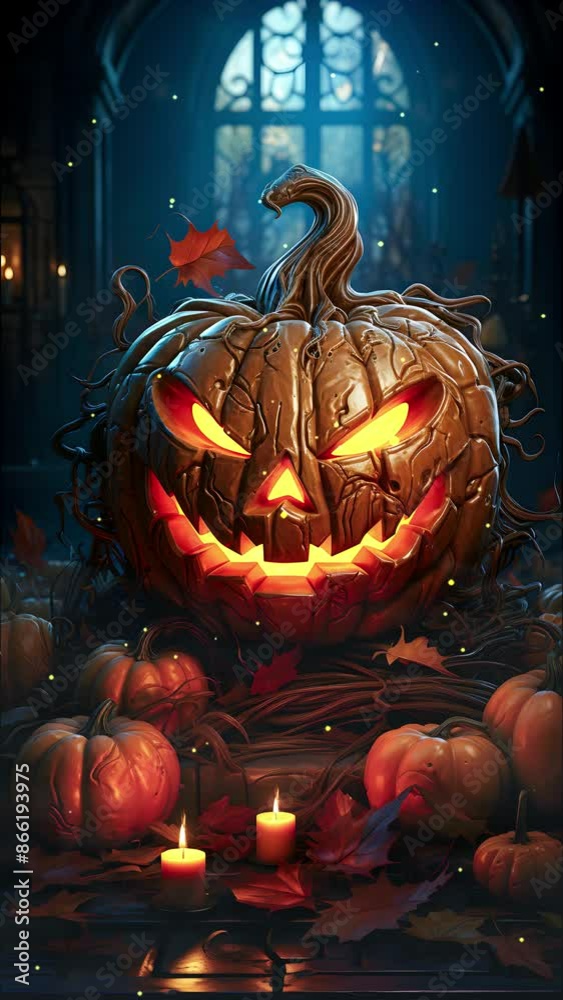 Halloween pumpkin, Halloween theme with candles, wallpaper for phones Halloween pumpkin, Halloween theme with candles, wallpaper for phones