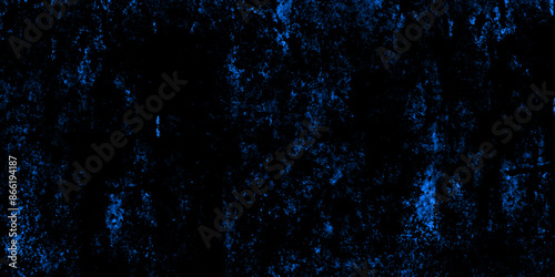 Abstract dark blue and black texture of a grunge concrete wall with cracks and scratches background. distressed grunge concrete wall texture. abstract vintage of old surface texture background.