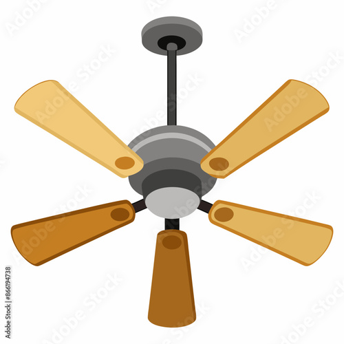 Ceiling fan vector illustration 
