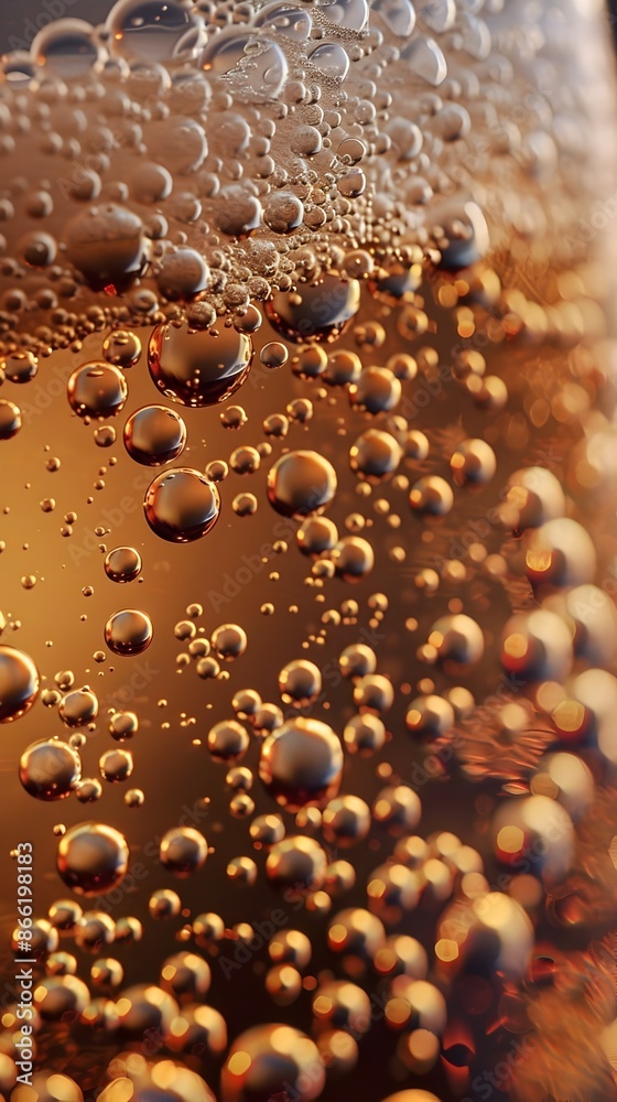 Captivating Amber Liquid with Captivating Foam and Bubbles in Close Up Photography Captivating Amber Liquid with Captivating Foam and Bubbles in Close Up Photography