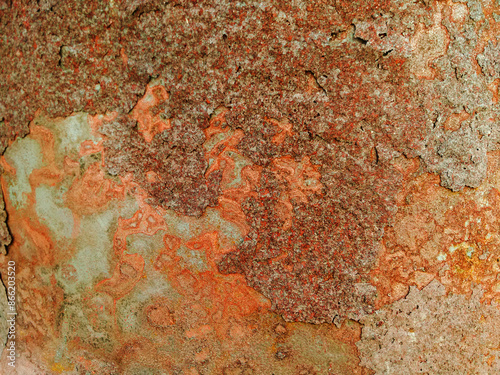 rusted steel background.