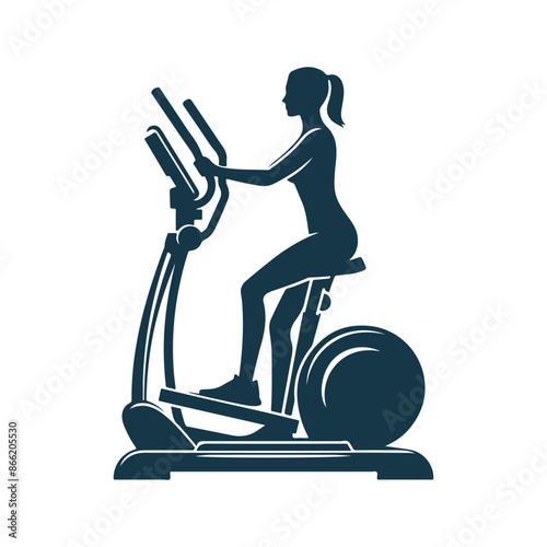 vector Gym and fitness silhouette design illustration template