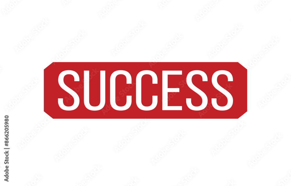 Red Success Rubber Stamp Seal Vector Red Success Rubber Stamp Seal Vector