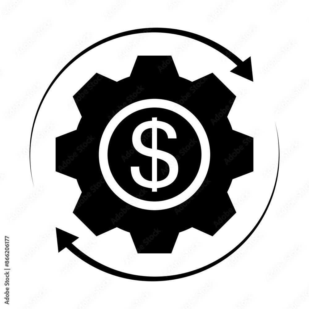 Cost Optimization Icon, Simple Icon Vector Design, best used for presentation, application, web and banner Cost Optimization Icon, Simple Icon Vector Design, best used for presentation, application, web and banner