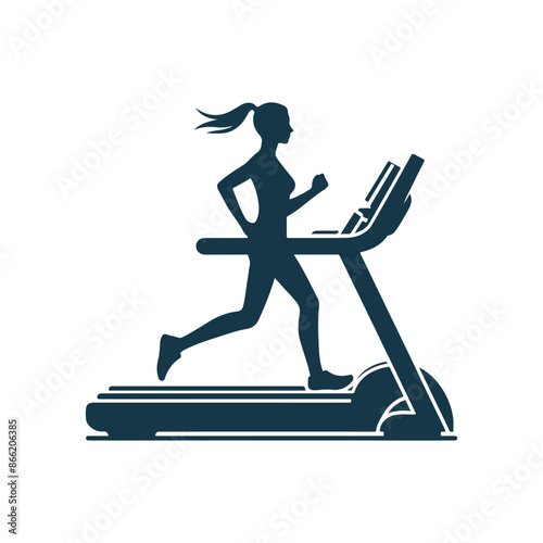 vector Gym and fitness silhouette design illustration template