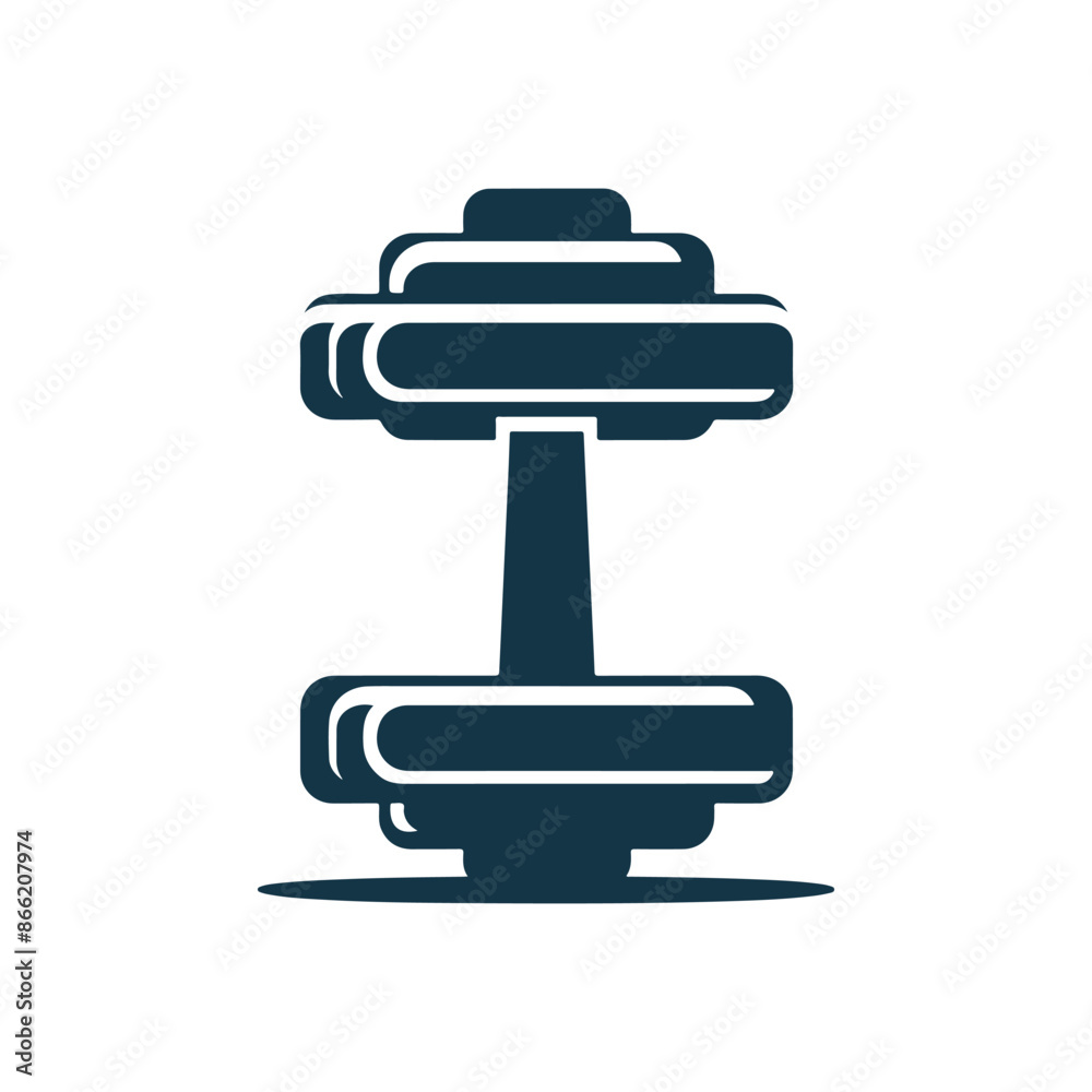 Vector dumbbell isolated on white background Vector dumbbell isolated on white background