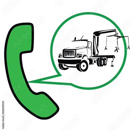 Tow truck. Evacuation vehicle. Roadside Assistance service. The faulty car was loaded onto a tow truck. Vehicle repair service that provides assistance to.