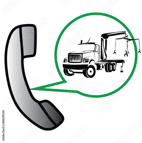 Tow truck. Evacuation vehicle. Roadside Assistance service. The faulty car was loaded onto a tow truck. Vehicle repair service that provides assistance to.