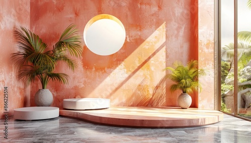 DreamLike Atmosphere in Sleek BalineseInspired Podium Design photo