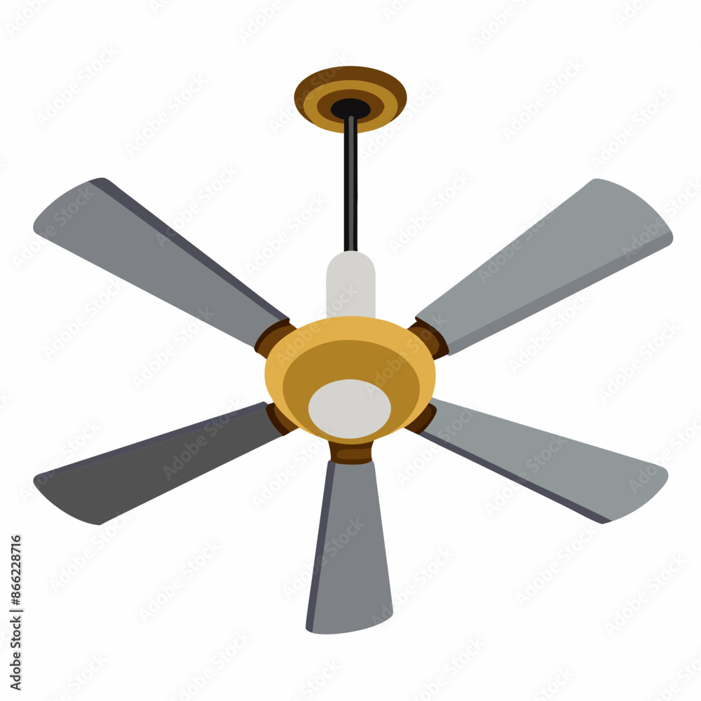 Ceiling fan vector illustration Ceiling fan vector illustration