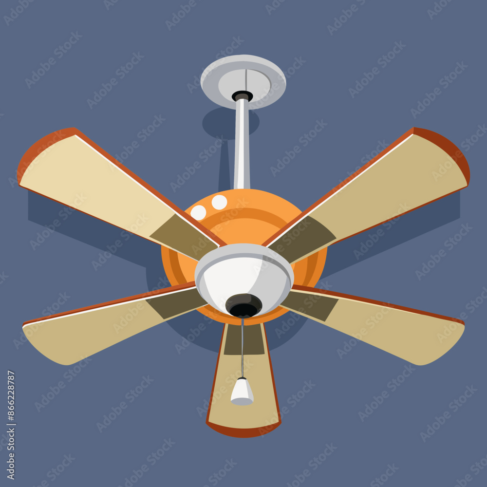 Ceiling fan vector illustration Ceiling fan vector illustration