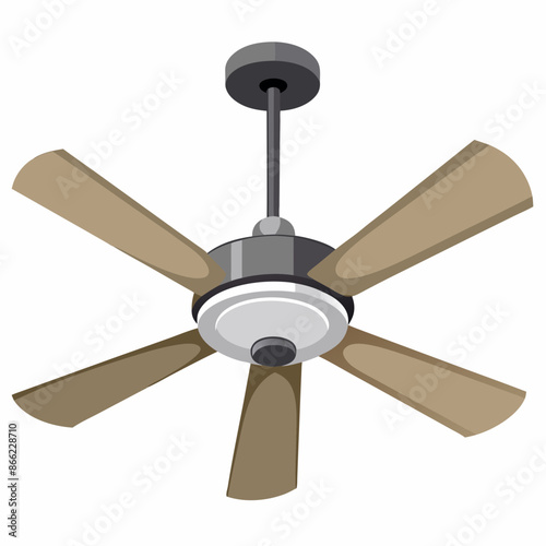 Ceiling fan vector illustration 
