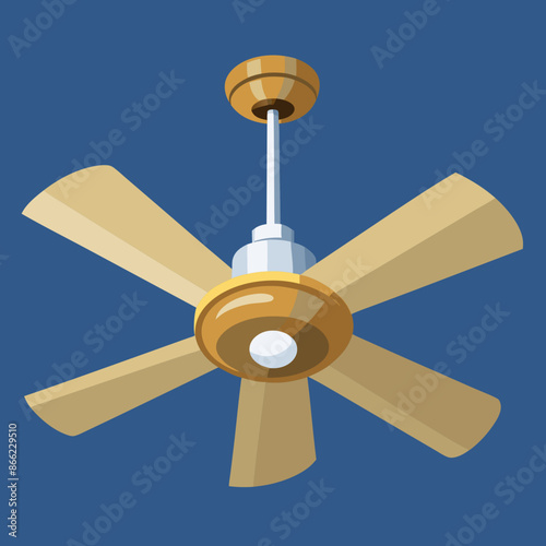 Ceiling fan vector illustration 