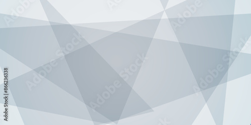 Abstract white and grey geometric triangle background design for poster, banner, web, Portfolio, Flyer, shades tringle background Vector Illustration.