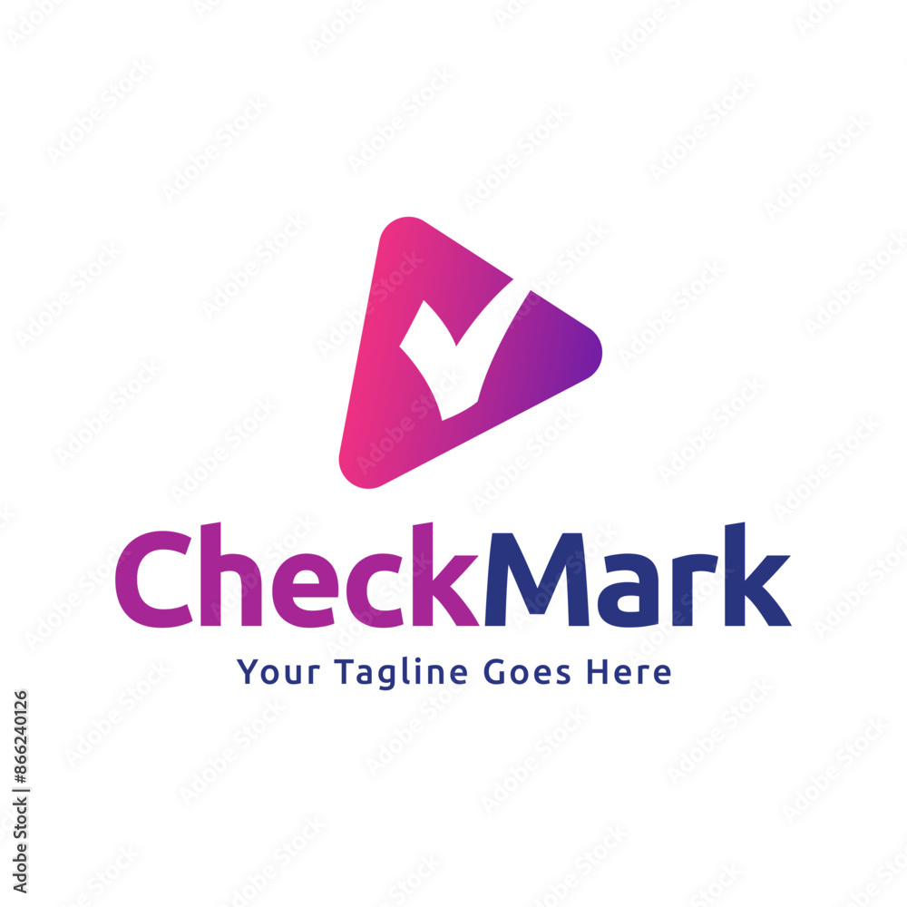 Check mark vector icon logo design illustration Check mark vector icon logo design illustration