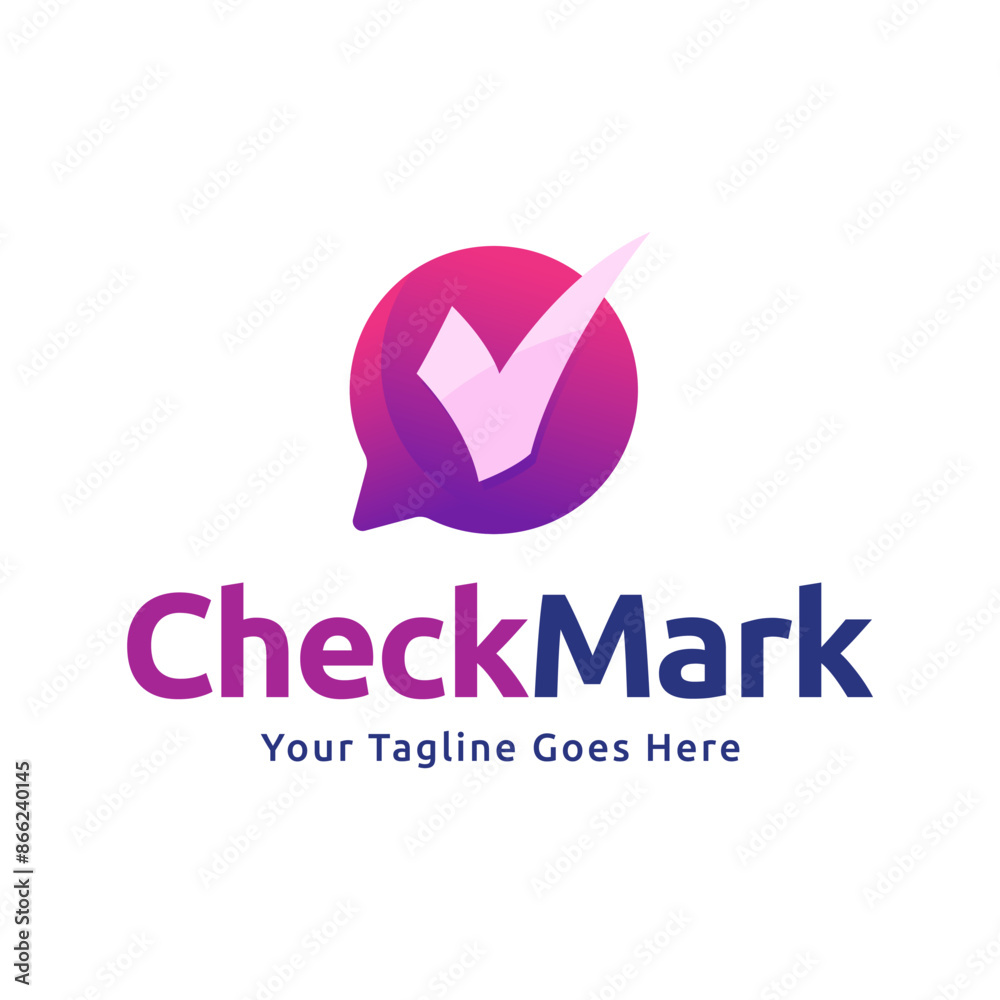 Check mark vector icon logo design illustration Check mark vector icon logo design illustration