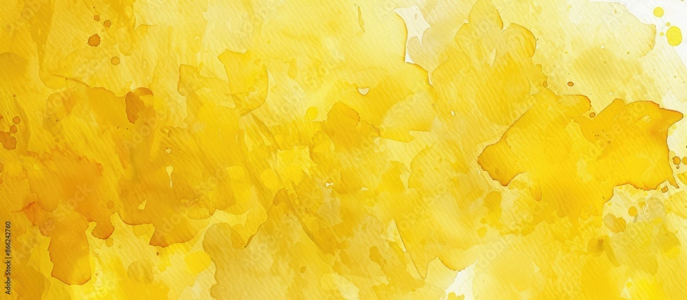 Textured background in yellow watercolor Textured background in yellow watercolor