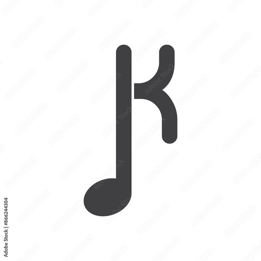 Note music with initial letter Note music with initial letter