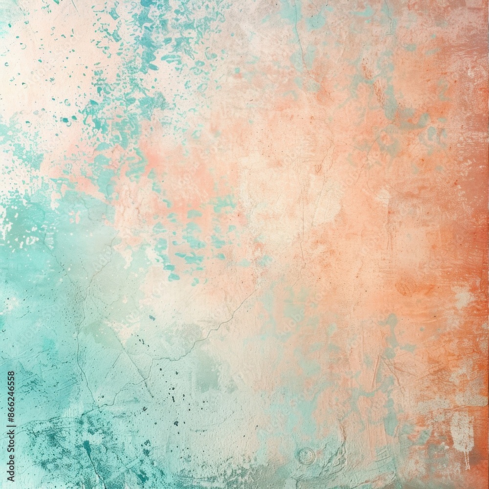 Soft peach with faint turquoise textures Soft peach with faint turquoise textures