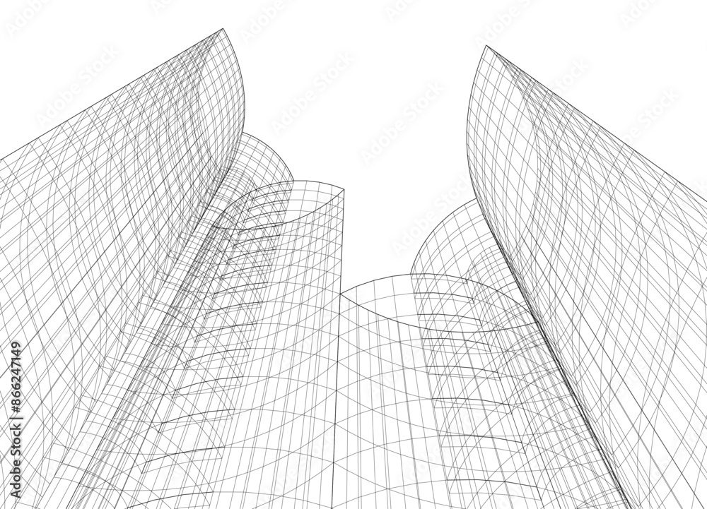 Concept city architecture vector illustration Concept city architecture vector illustration