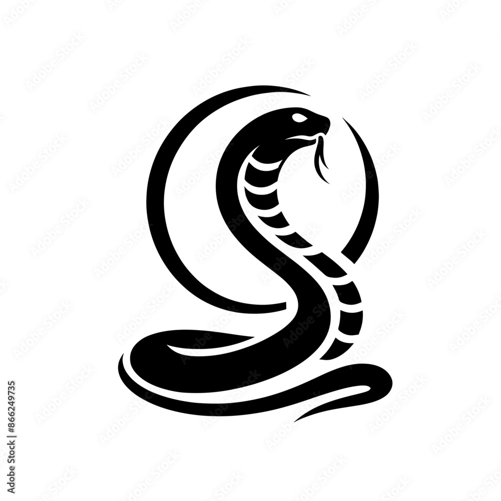 silhouette illustration of snake vector silhouette illustration of snake vector