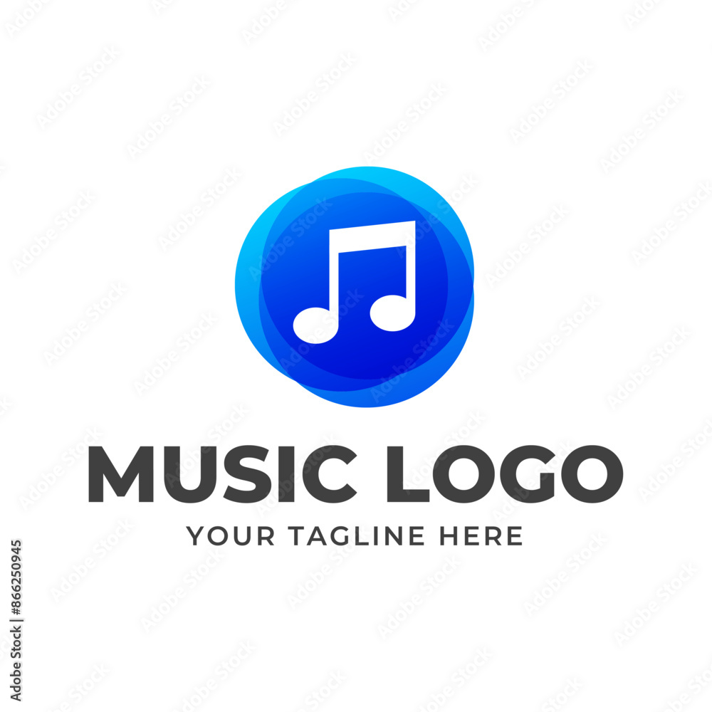 Music vector logo graphic modern abstract Music vector logo graphic modern abstract