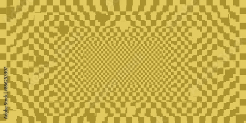 Modern Geometrical background in trendy Pixel art style. Craft backgrund template. Yellow simple vector illustration can used web banner template. EPS 10