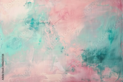 Wallpaper Mural Soft pink with faint turquoise textures Torontodigital.ca
