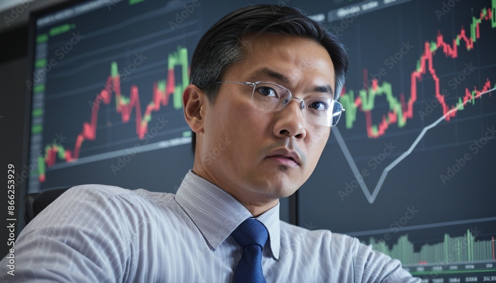 Asian Financial Expert, Portrait Asian Financial Expert, Portrait