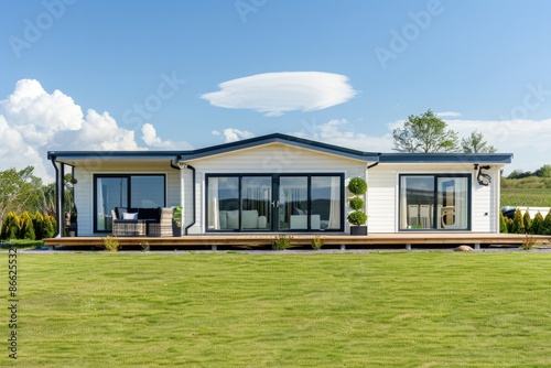 Manufactured Home: A Luxury New Residential House on an Acre of Land with Stunning Sky Views