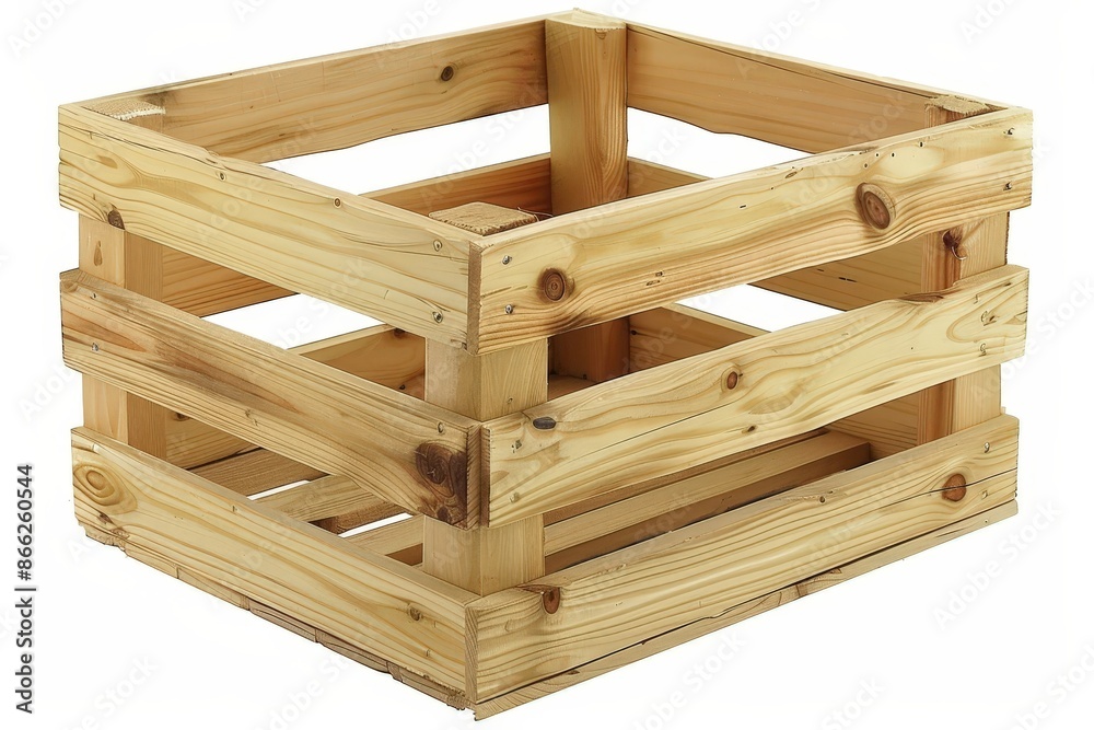 Wooden Crate with a Simple Design Wooden Crate with a Simple Design