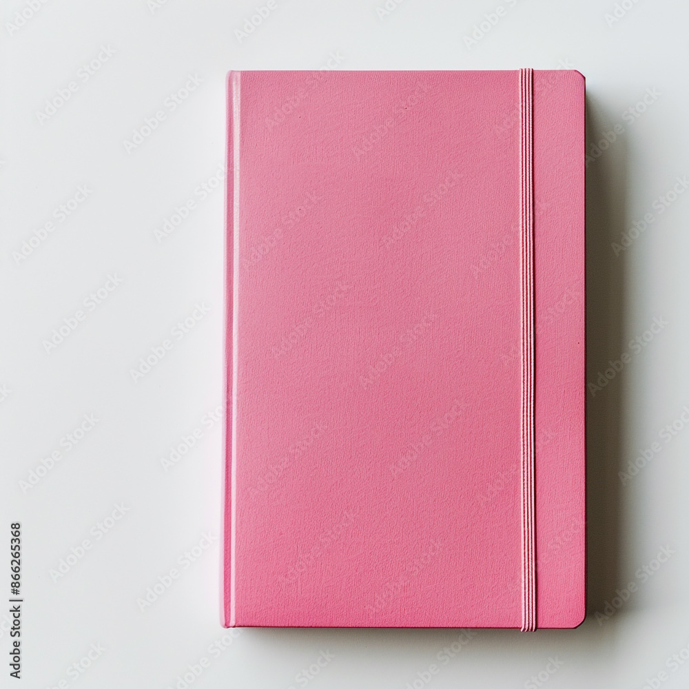 A pink notebook placed in the bottom right corner of a solid white background, ready for note-taking. A pink notebook placed in the bottom right corner of a solid white background, ready for note-taking.
