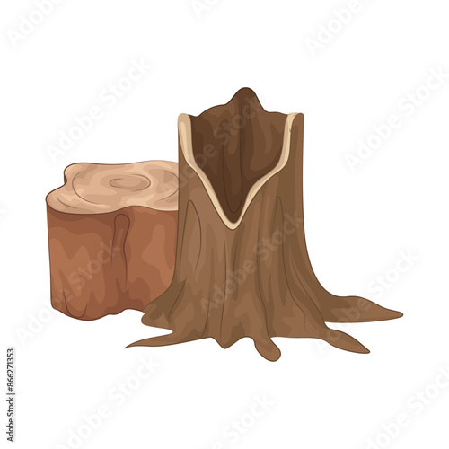 Illustration of wood 