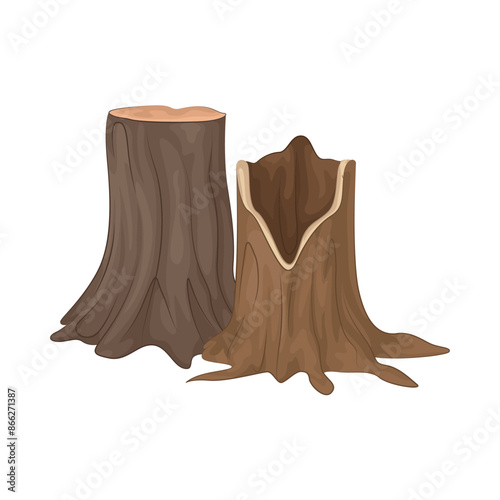 Illustration of wood 