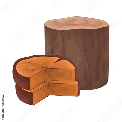 Illustration of wood 