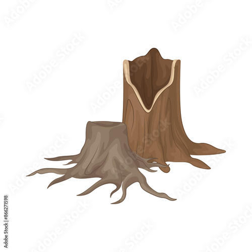 Illustration of wood 