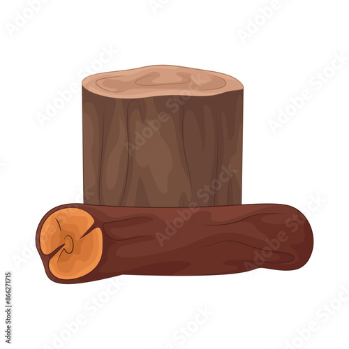 Illustration of wood 