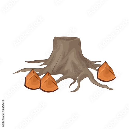 Illustration of wood 