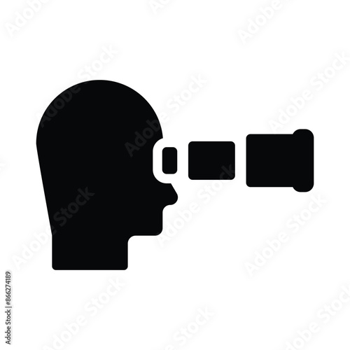Vision, spyglass Icon