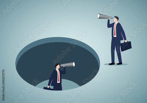 Business vision. Different positions lead to different perspectives on problem-solving.