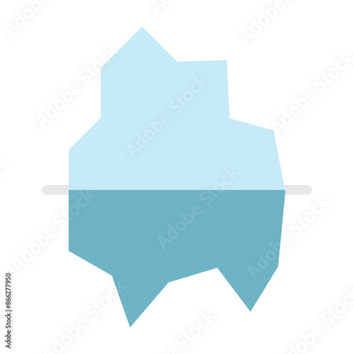 Glacier Vector Flat Icon Design