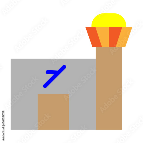 Airport Vector Flat Icon design