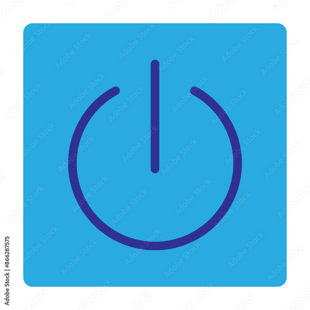 Turn On Vector Flat Icon Design Turn On Vector Flat Icon Design