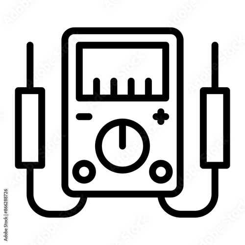 Voltage Indicator Line Icons Design