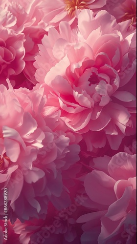 Beautiful peonies background