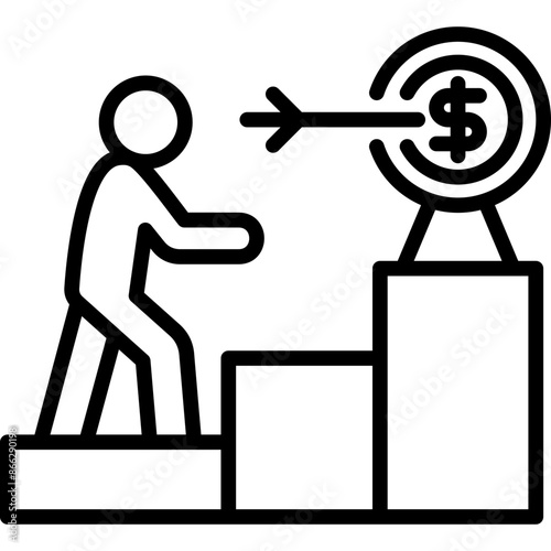 Financial Target Icon