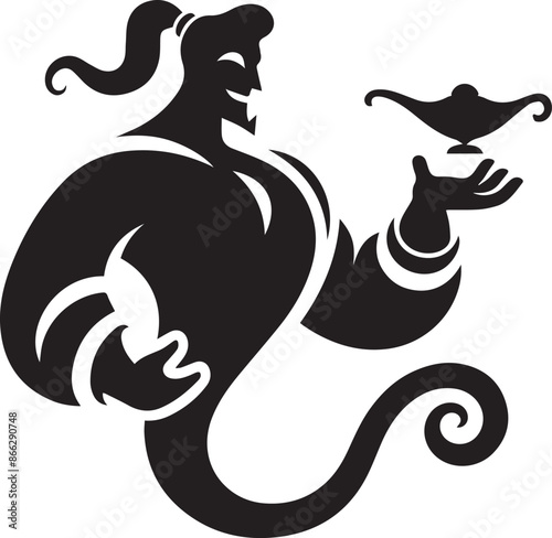 Aladdin Genie Vector Design 