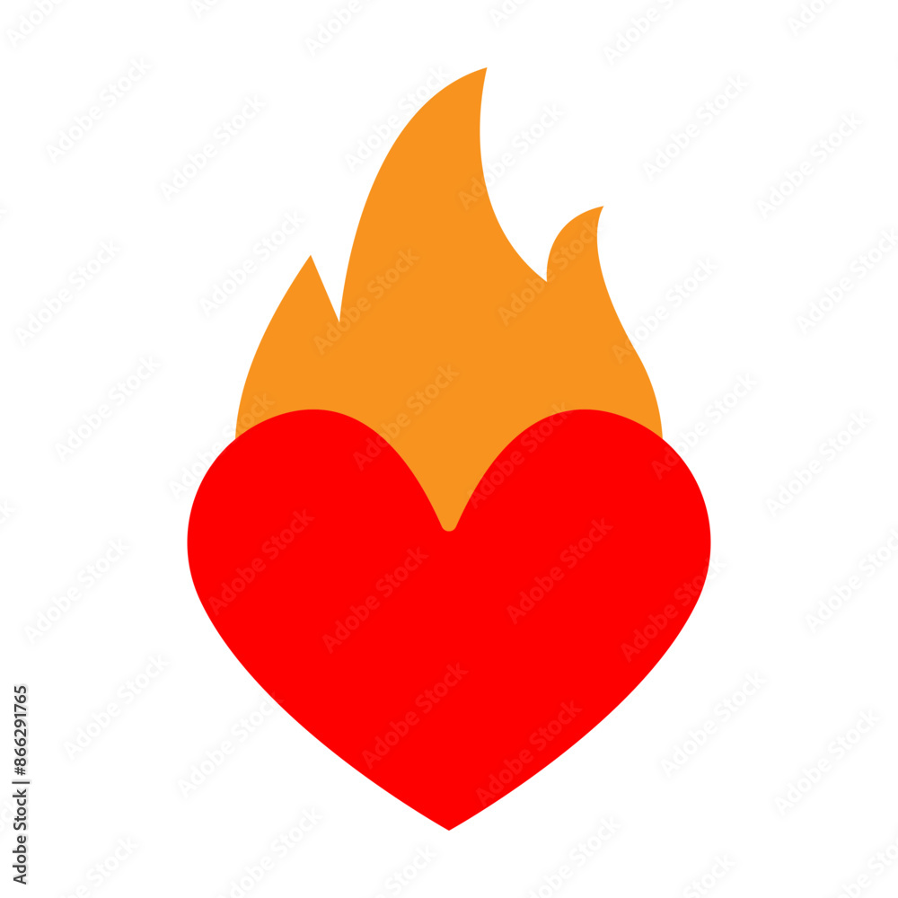 Passion Vector Flat icon design Passion Vector Flat icon design