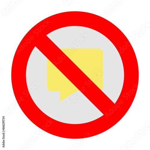 No Message Vector Flat icon design