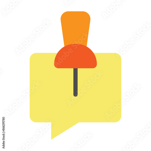 Pinned Vector Flat icon design